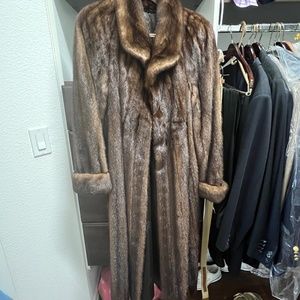 Genuine Demi Buff Mink Full Length Coat